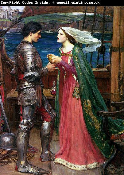 John William Waterhouse Tristan and Isolde with the Potion